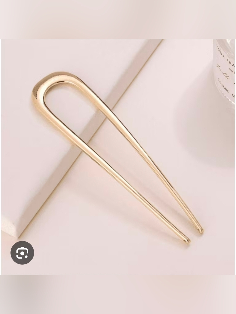 Gold Metal French Twist Hair Pin NWT Elegant